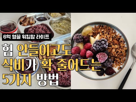 바쁜 워킹맘도 쉽게 식비 줄이기 가능 | 저절로 식비가 줄어드는 습관 5가지