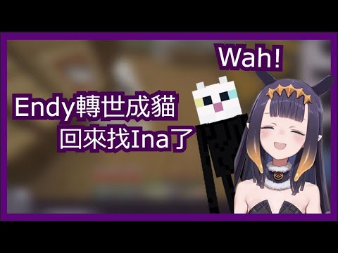 【Ninomae Ina'nis】Endy又回來了！這次是貓！【HololiveEN】【Vtuber】【中文字幕】