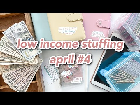 cash envelope stuffing | april #4 | low/variable income budget | sinking funds