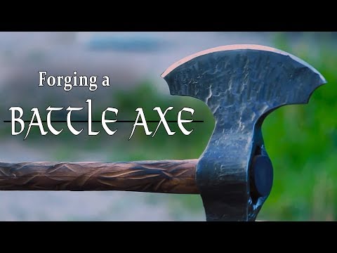 Forging a Double Bladed [Battle Axe] - Bellerophon Studios