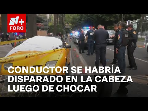 Choque termina con hombre baleado en Av. Insurgentes Sur en CDMX - Las Noticias