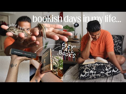 a VERY bookish vlog 📚 // reading COZY FALL BOOKS + rants/chats 🍂