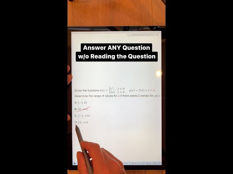 How to Answer Any Question on a Test