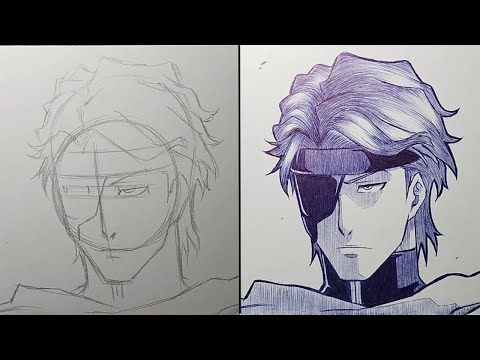 How To Draw Aizen Sosuke Step By Step - [Bleach : Thousand Year Blood War]