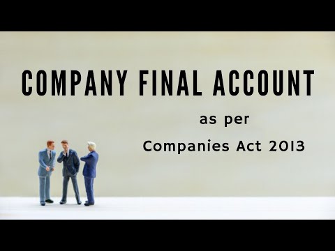 Company Final Accounts as per Companies Act 2013 by CA Raj K Agrawal