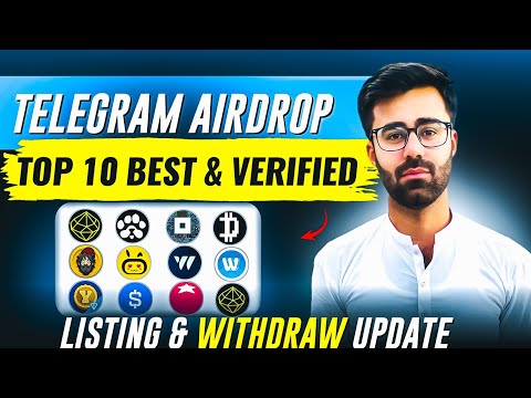 Telegram Top 10 Best & Verified Airdrop || Telegram Airdrop Listing & Withdraw Updates