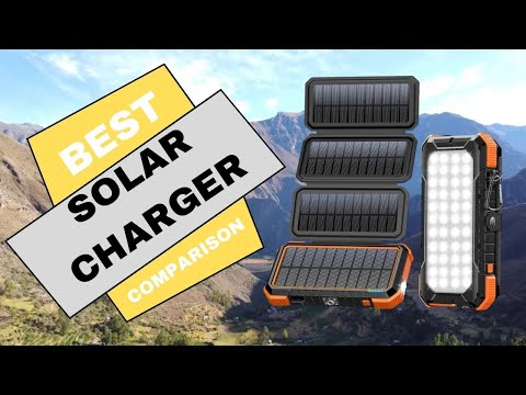 The best portable solar chargers with four solar panels: BLAVOR vs Hiluckey. #review