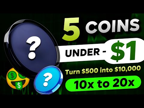 🛑 Last Chance to Buy These 5 Top Coins Under $1 DOLLAR - These Crypto's will Explode!! | Bitcoin