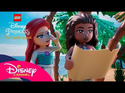 Vaiana y Ariel ven un barco pirata 🏴‍☠️ | LEGO Disney Princess: The Castle Quest | @disneychannelES