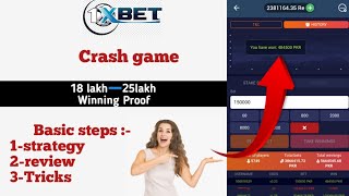 "Crash game" 1xbet gameplay 💵7,00,000 winning Tricks and Tips "