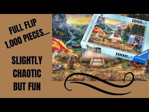 Full Flip 1,000 Piece Jigsaw Puzzle - Camping Calme from Ravensburger #shorts #puzzle #jigsaw