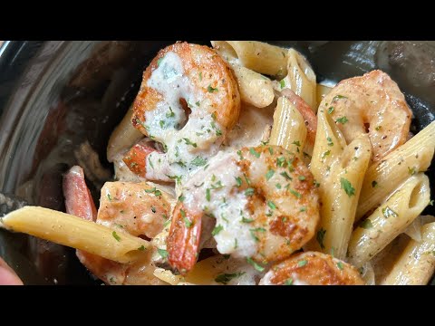 Shrimp & chicken Alfredo