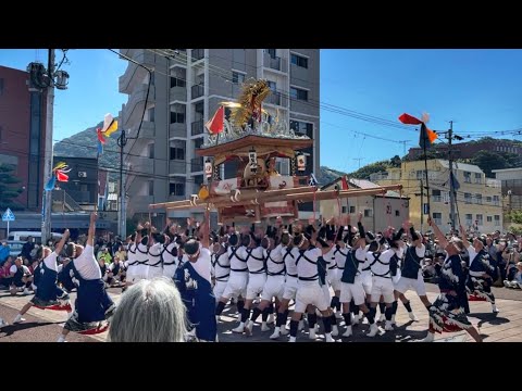 令和6年  長崎くんち2024  後日  庭先回り  銀屋町 鯱太鼓   山飾   上長崎地区ふれあいセンターにて　長崎県長崎市