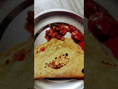 Night Dinner special Millet chapati with potato fry🥔👍🏻 #music #food #shortvideo #shorts