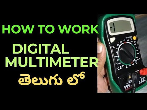 How To Work a Digital Electric Meter ! Digital Electric Meter In Telugu