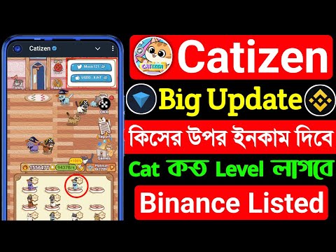 Catizen কিসের উপরে ইনকাম দিবে । catizen airdrop wallet connect । catizen cat level । citizen Binance