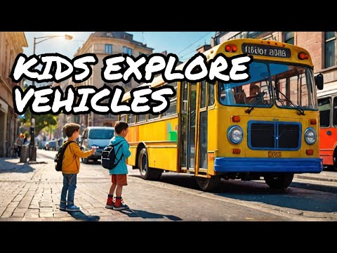 Exploring city vehicles with kids