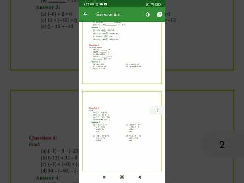 Class 6 Maths Chapter:- 6 Integers Exercise 6.3 Solution