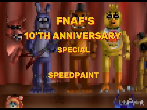 FNAF SPEEDPAINT (10th anniversary special)