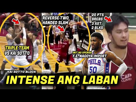 KAI SOTTO Reverse Dunk 20PTS 9REBS 3AST 2BLKS! Intense ang Laban Dikitan! Import NBA player ang kali