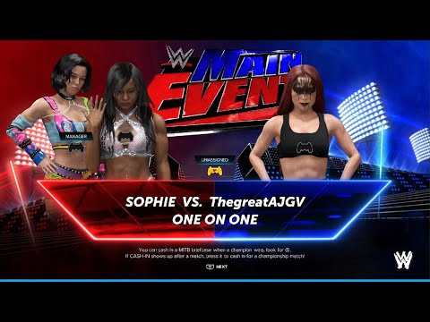 AWA Wrestling Main Event: ThegreatAJGV vs Sophie with Emily