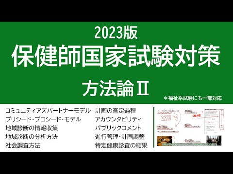 2023保健師国家試験対策・方法論Ⅱ