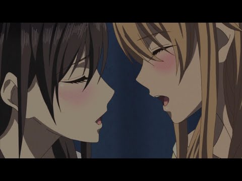 Anime girl kiss girl #8 | Lesbian kiss