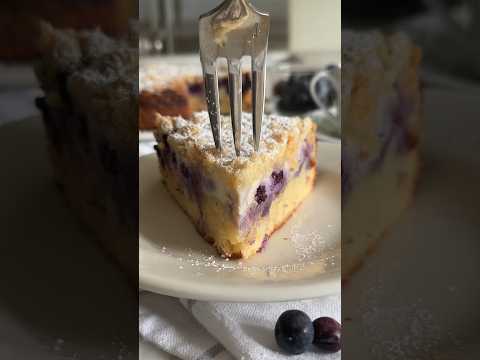 ✨Blueberry and Ricotta Crumble Cake✨ #baking #recipe