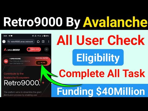 Retro9000 By Avalanche Full Guide Step By Step || How to eran free airdrop up to 500$ by retro9000