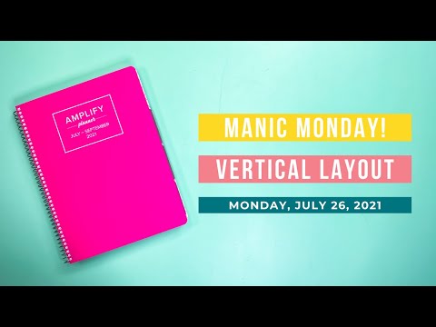 Using the Vertical Amplify Planner | Manic Monday Plan With Me