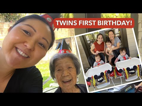 BURGER CHALLENGE!!//Twins First Birthday Party in Hawaii//Labor Day Food With Family!