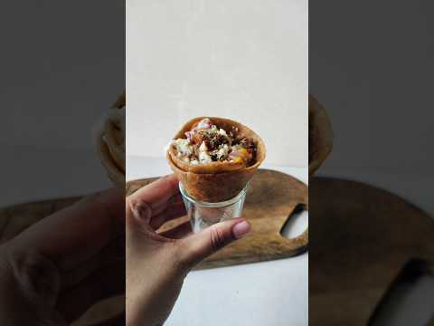 Leftover Roti Recipe || Pizza Cone 😋😍 #ytshorts #youtubeshorts #shortsvideo