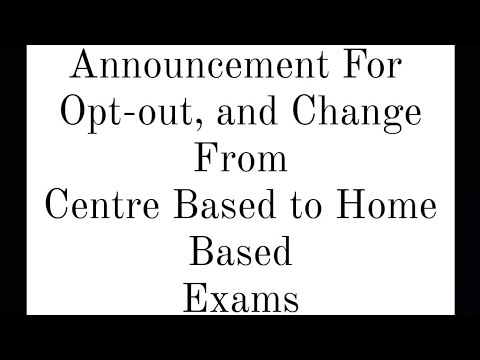 Announcement For | Opt-out for June | | Change of Centre Based to Home Based Exams | #cmaexams #cma