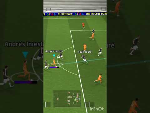 Iniesta all rounder💀Iniestadribbling ❌ Iniesta kicking power ✅ full video on channel #efootball#pes