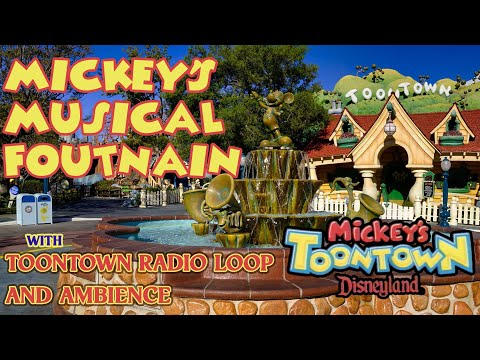 Mickey's Musical Fountain with Toontown Radio Loop and Ambience