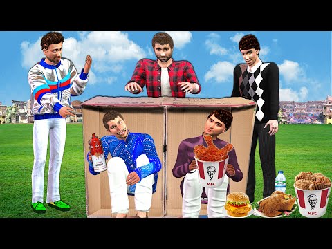 Food Challenge Funny Video Chicken Burger Hindi Kahaniya Hindi Moral Stories New Funny Comedy Video