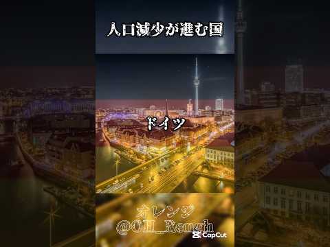 人口減少が進む国…。￤#地理系 #地理系を救おう #おすすめ #都市比較 #世界