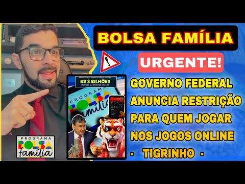 SAIU AGORA! GOVERNO FEDERAL ANUNCIA AS RESTRIÇÕES PARA QUEM JOGAR OS JOGOS ONLINE (Tigrinho e Bets)!