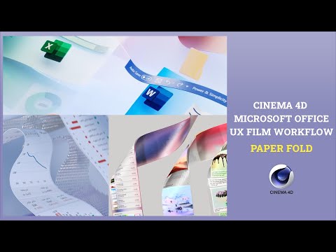 How to create paper fold like microsoft motion graphic