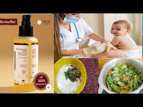 #vlog ✨First  vaccination for baby ✨/Root and soil baby oil unboxing video/simple lunch menu /