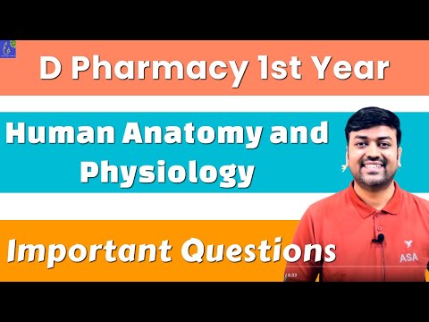 HAP D Pharma 1st year Important Questions || human anatomy and physiology d pharmacy 1st questions