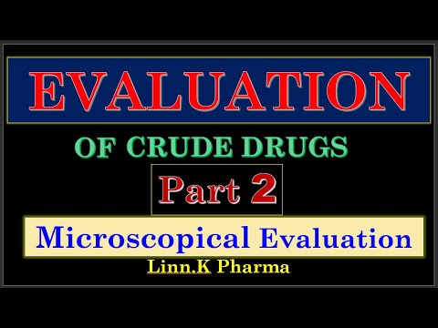 Microscopical evaluation of crude drugs || Quantitative Microscopy || Evaluation of herbal drugs