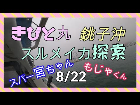 銚子沖　イカ探索　スルメイカ釣り  初出船＃1