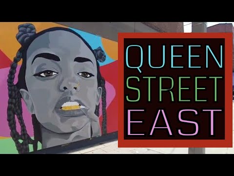 Queen Street East | 4K Walk Downtown Toronto (May 2022)