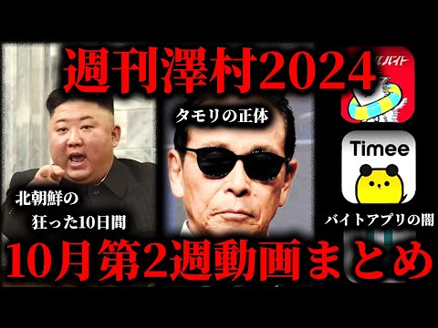 【週刊澤村2024】10月第2週たっくー動画まとめ【たっくー切り抜き】