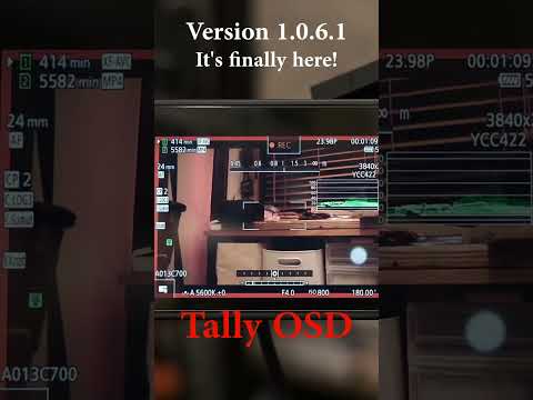 EOS R5 C Version 1.0.6.1. Tally OSD finally here! #photography #eos #canon