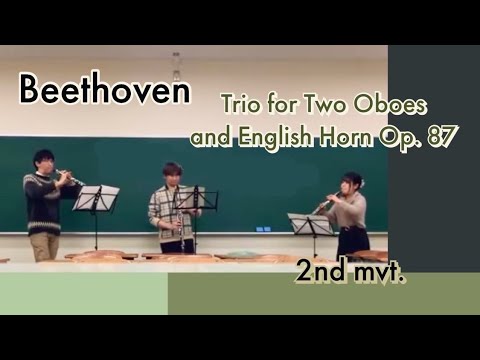 Beethoven Trio for Two Oboes and English Horn Op.87 2nd mvt.