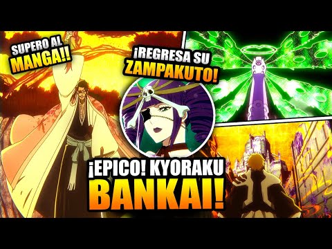 ¡¡EPICO!! KYORAKU activa su BANKAI vs LILLE BARRO ¡La MEJOR PELEA!  EP 35 #bleach #bleach2024