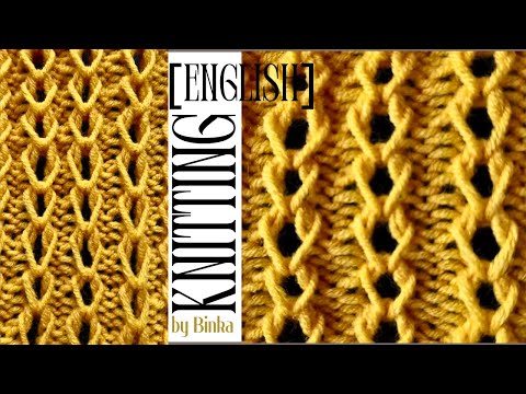 [English] A simple decorative knitting pattern with stuning texture. How to knit.