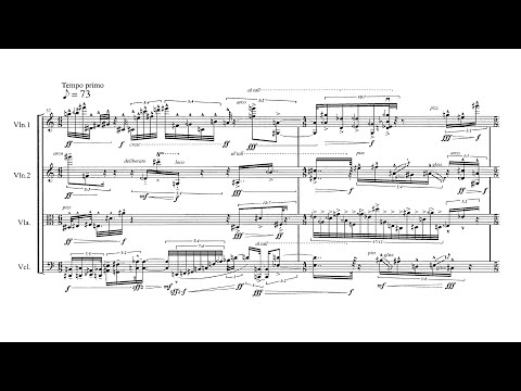 Brian Ferneyhough - String Quartet No. 5 (2006) [Score-Video]]